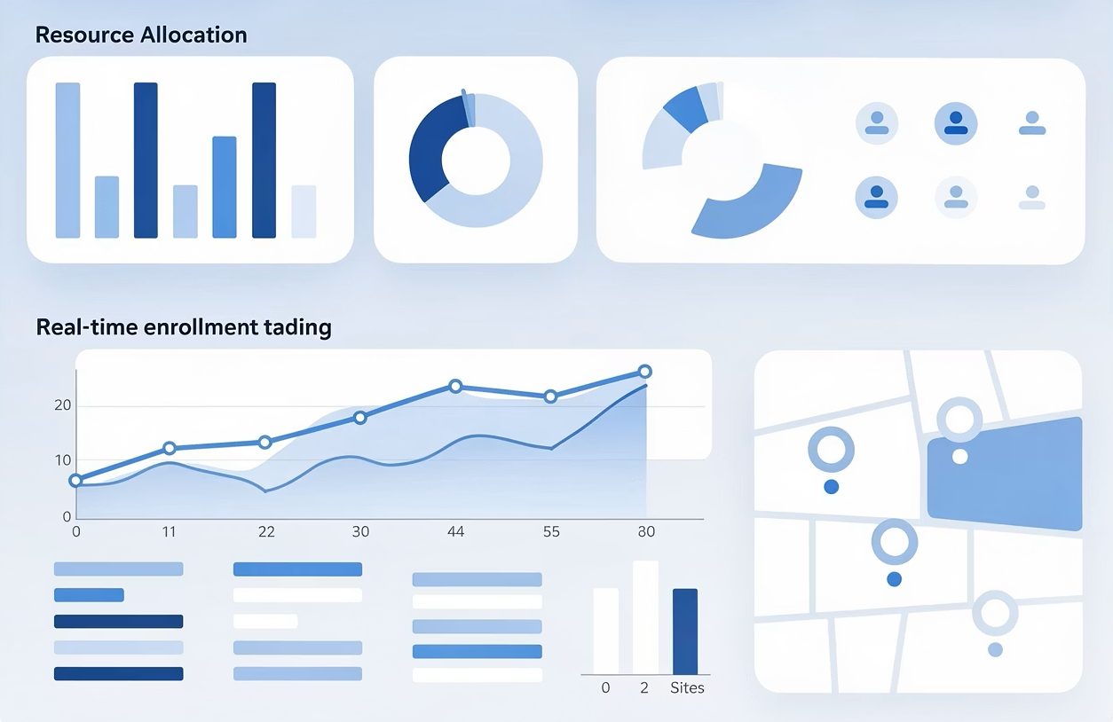 Study planning and enrollment dashboard
